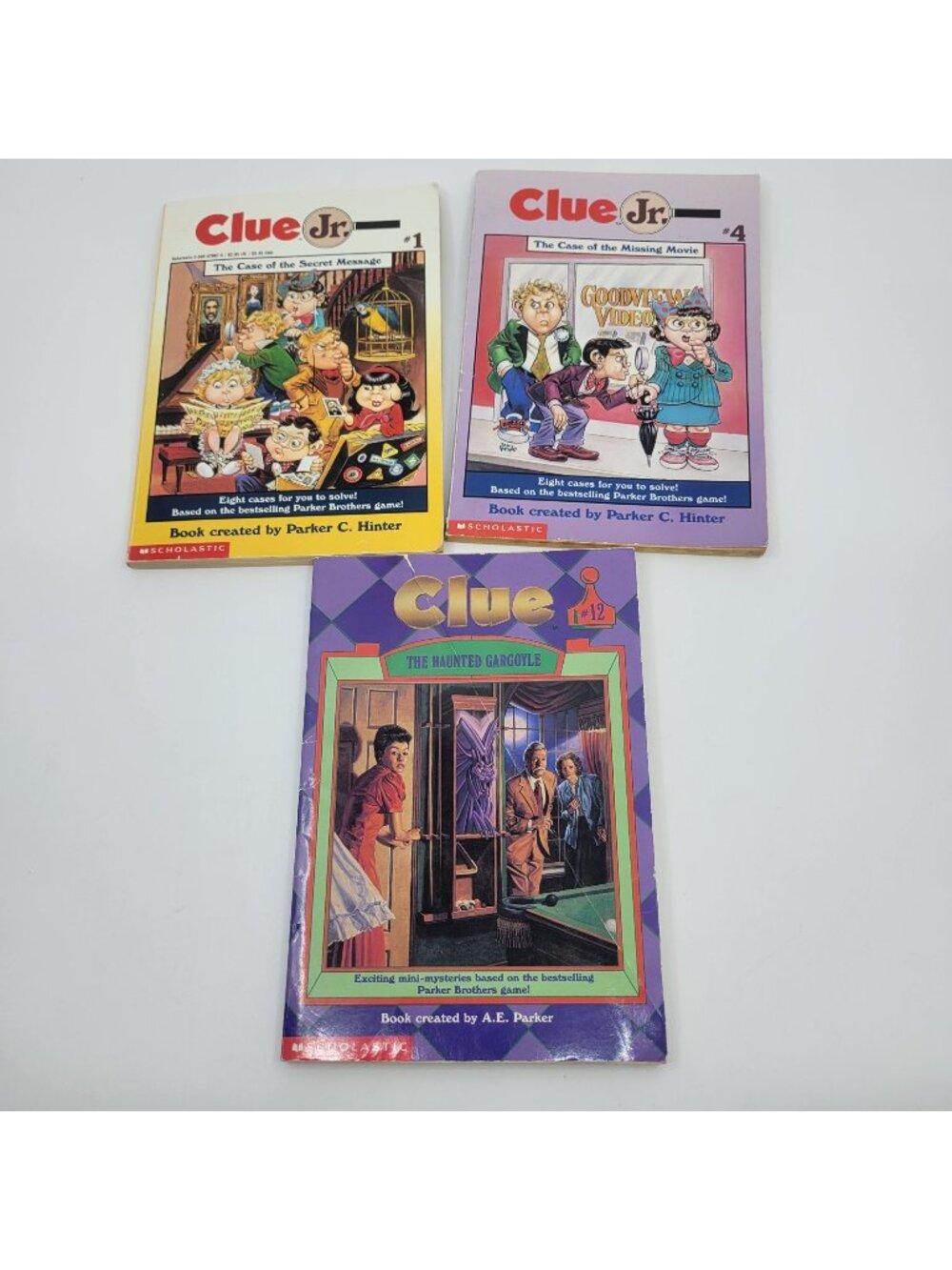 CLUE JR. Lot of Vintage Chapter Books by Parker C. Hinter - BK315